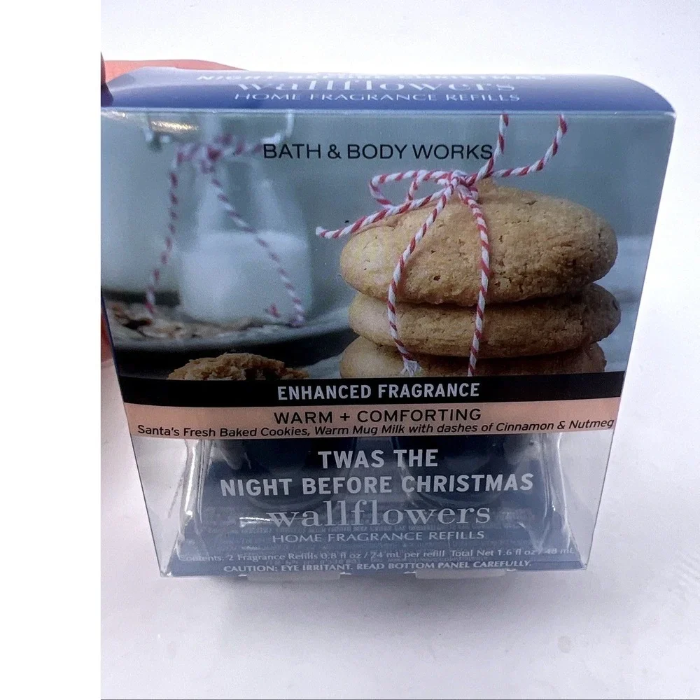 Bath & Body Works Twas Night Before Christmas Wallflowers 2 Pack Refills NEW Box